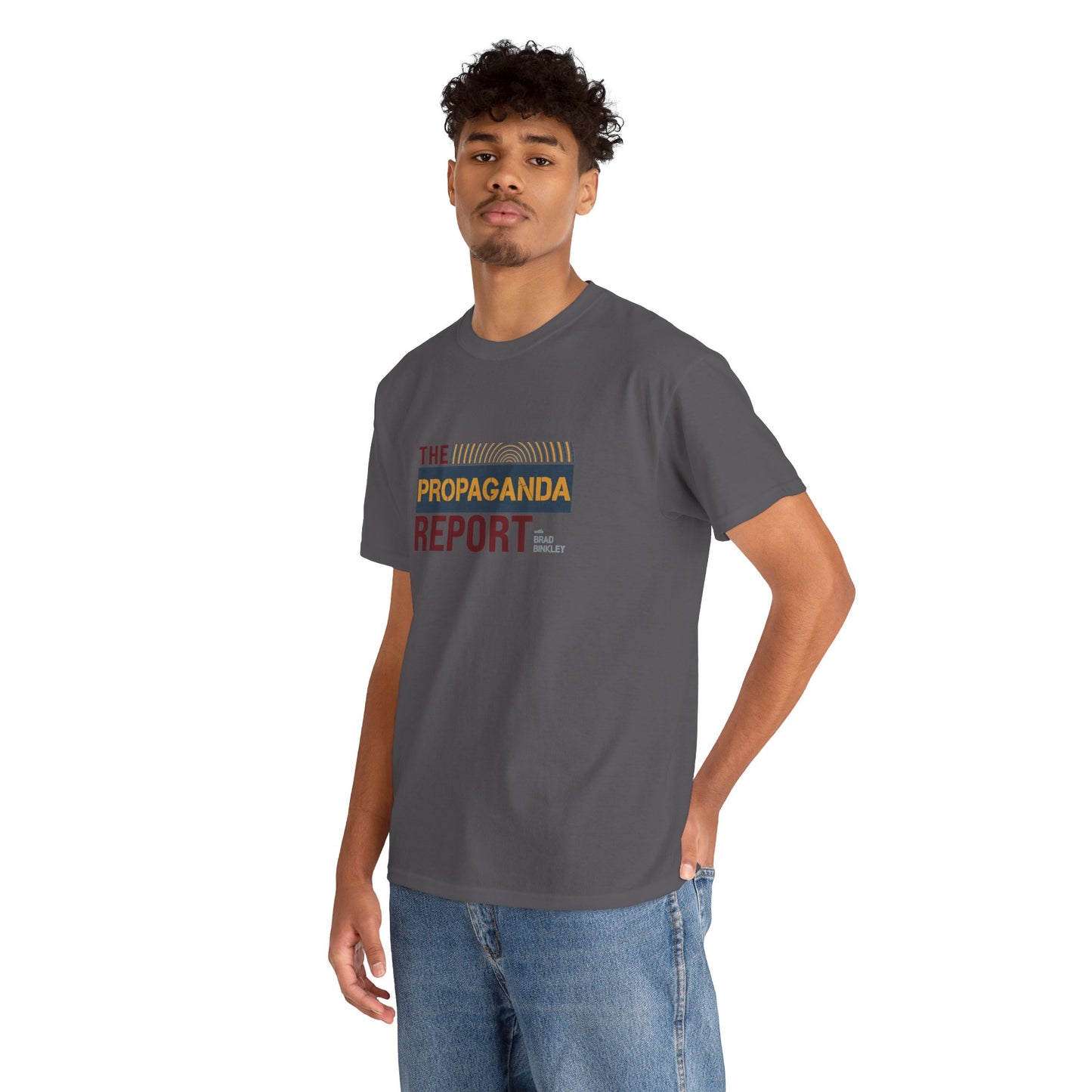 PROP REPORT COTTON TEE, CHARCOAL